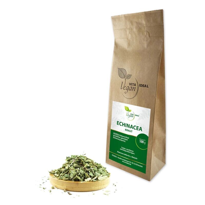 VITA IDEAL Vegan® Echinacea Kraut geschnitten - Sonnenhut purpurea - Echinaceakraut -