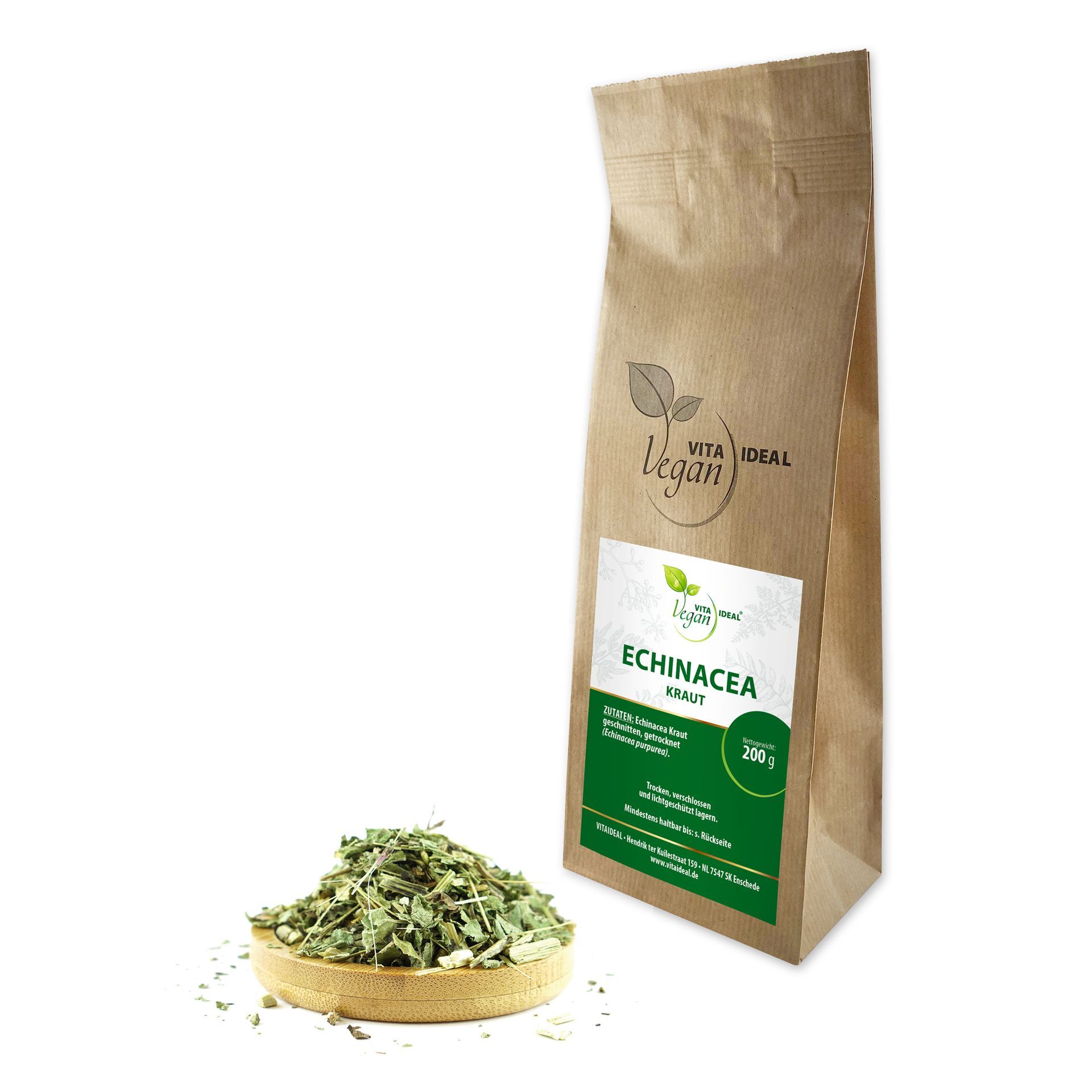 VITA IDEAL Vegan® Echinacea Kraut geschnitten - Sonnenhut purpurea - Echinaceakraut -