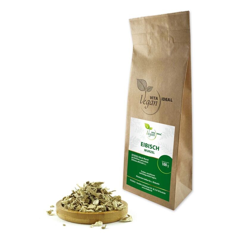 VITA IDEAL Vegan® Eibisch Wurzel geschnitten - Althaea officinalis - Eibischwurzel -