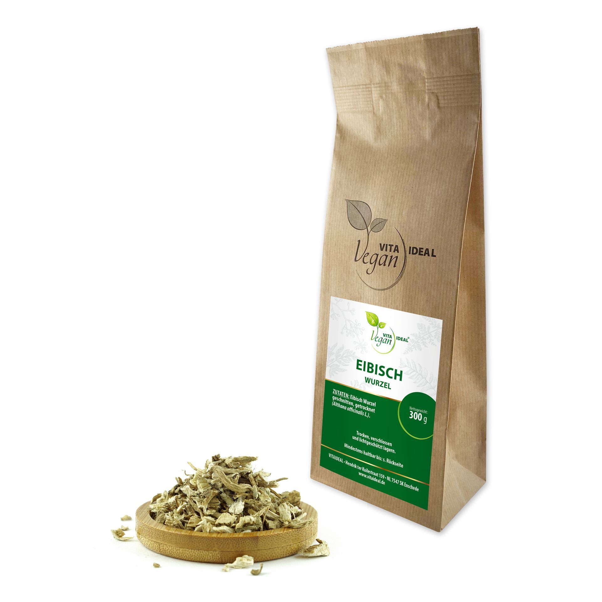 VITA IDEAL Vegan® Eibisch Wurzel geschnitten - Althaea officinalis - Eibischwurzel -