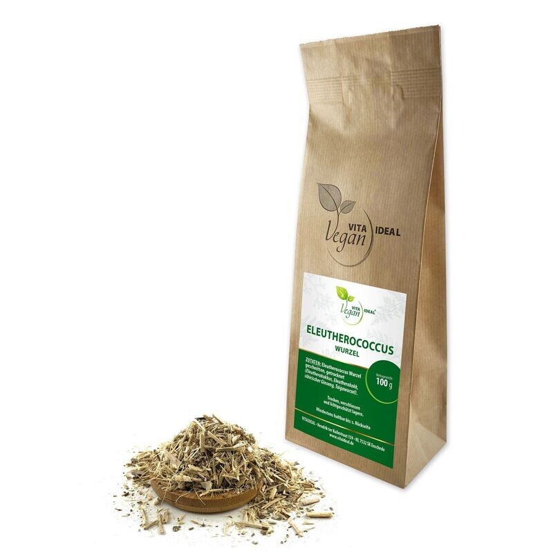 VITA IDEAL Vegan® Eleutherococcus Wurzel geschnitten - Taigawurzel - Eleutherokokk -