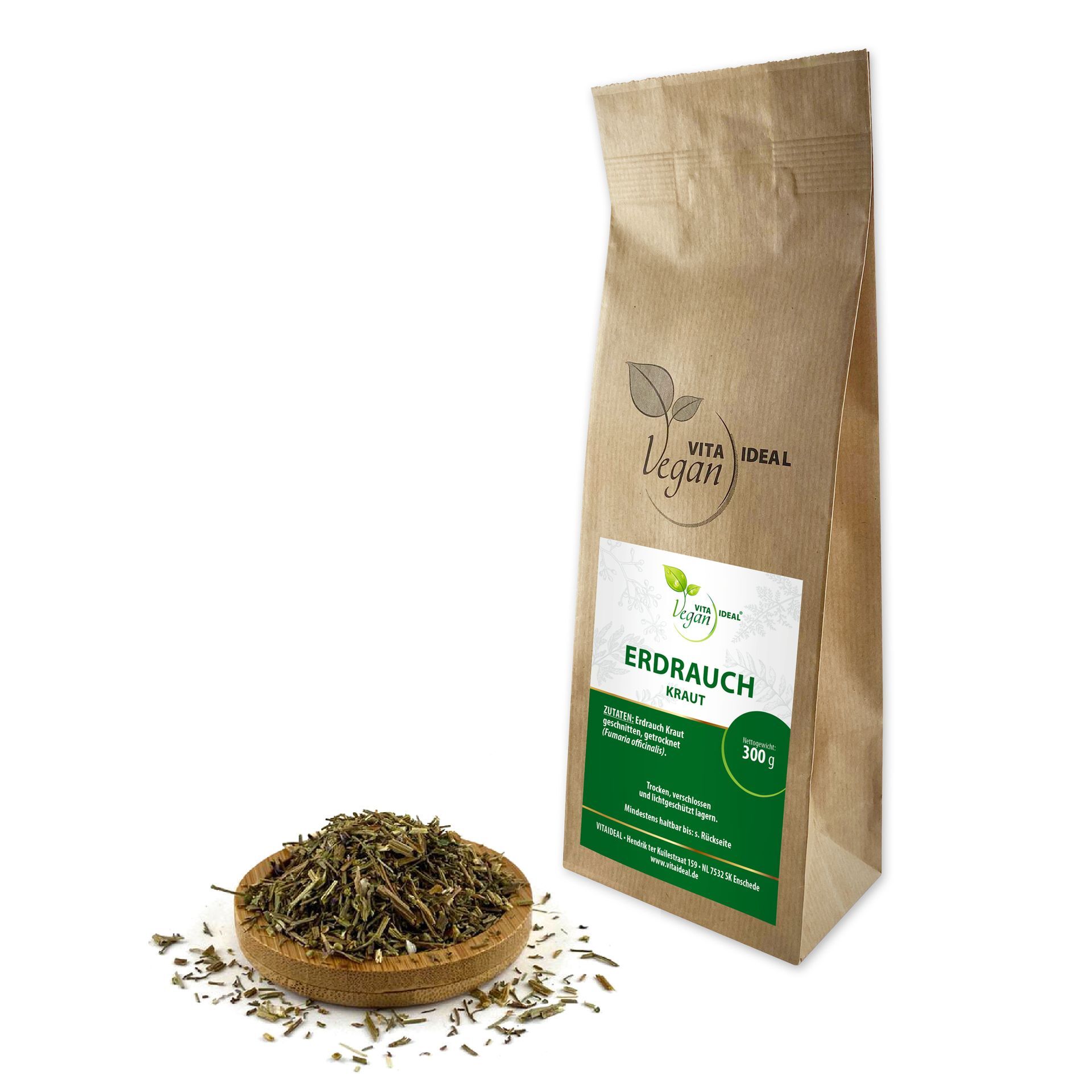 VITA IDEAL Vegan® Erdrauch Kraut geschnitten - Fumaria officinalis - Erdrauchkraut -