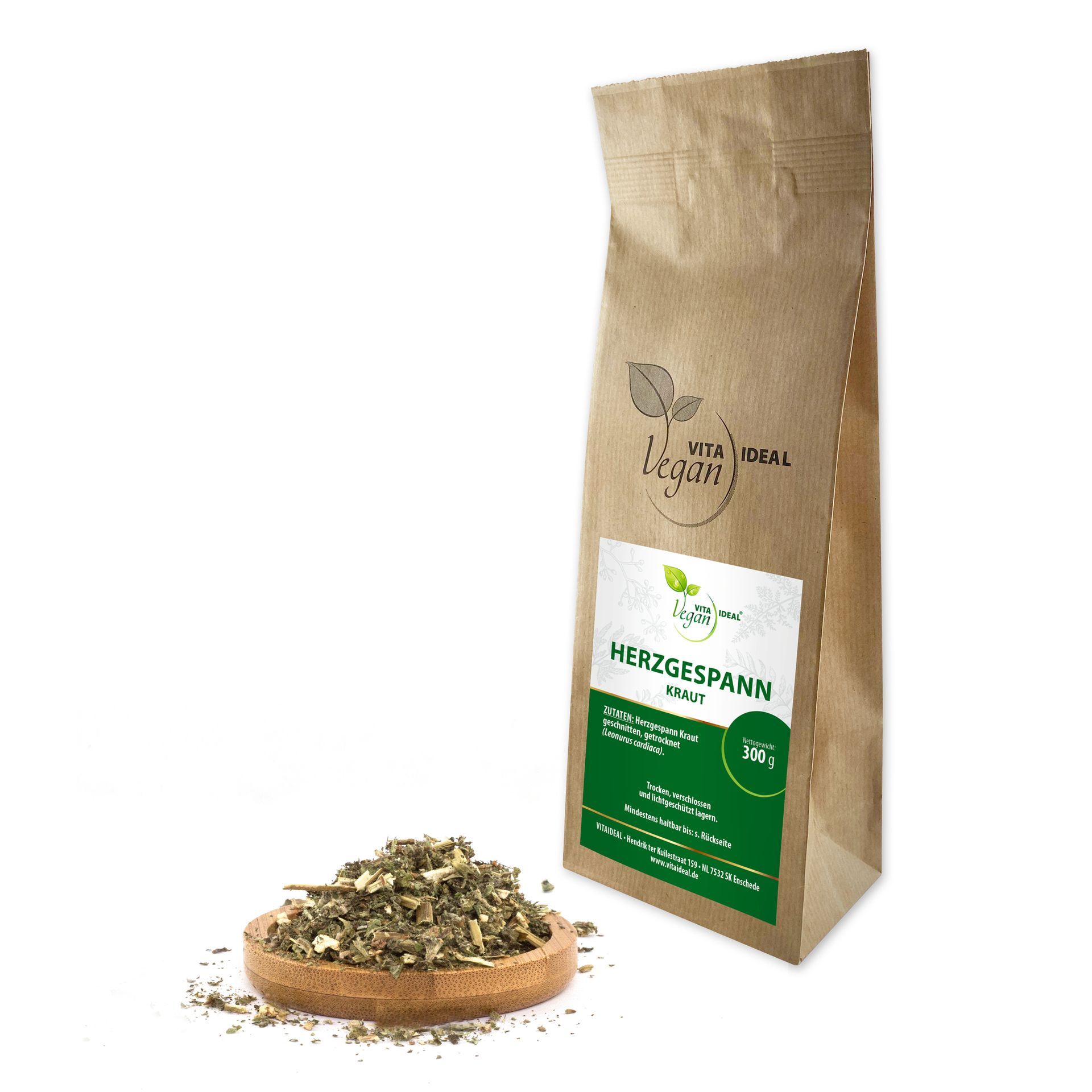 VITA IDEAL Vegan® Herzgespann Kraut geschnitten - Leonurus cardiaca - Herzspannkraut -