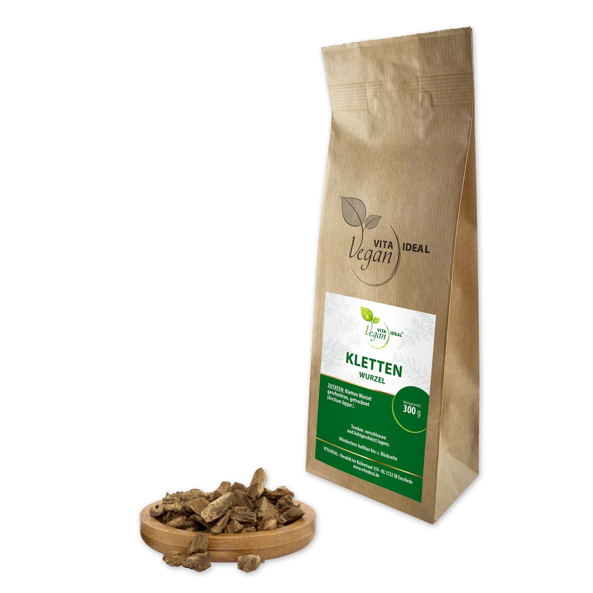 VITA IDEAL Vegan® Kletten Wurzel geschnitten - Arctium lappa - Klettenwurzel -