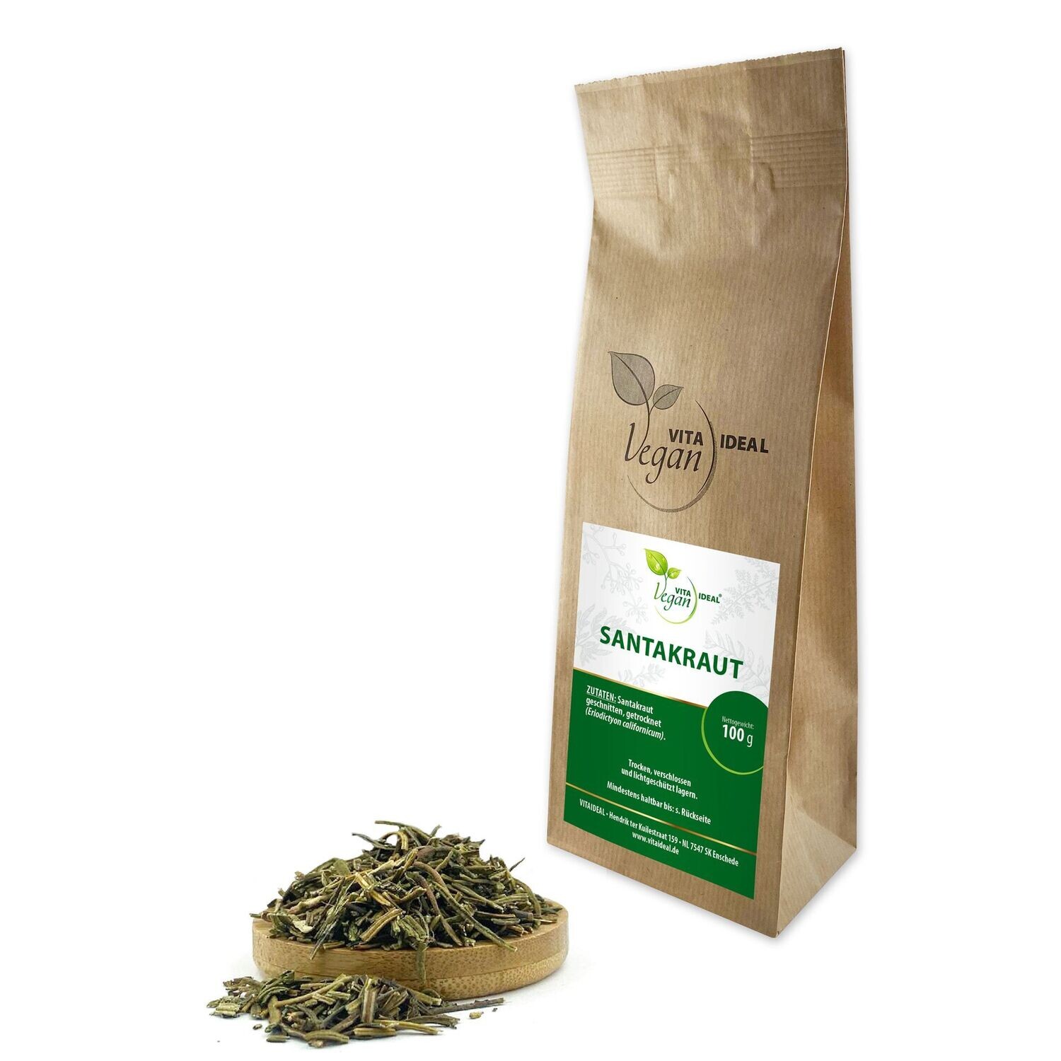 VITA IDEAL Vegan® Santa Kraut geschnitten - Eriodictyon - Santakraut -, Menge: 100g