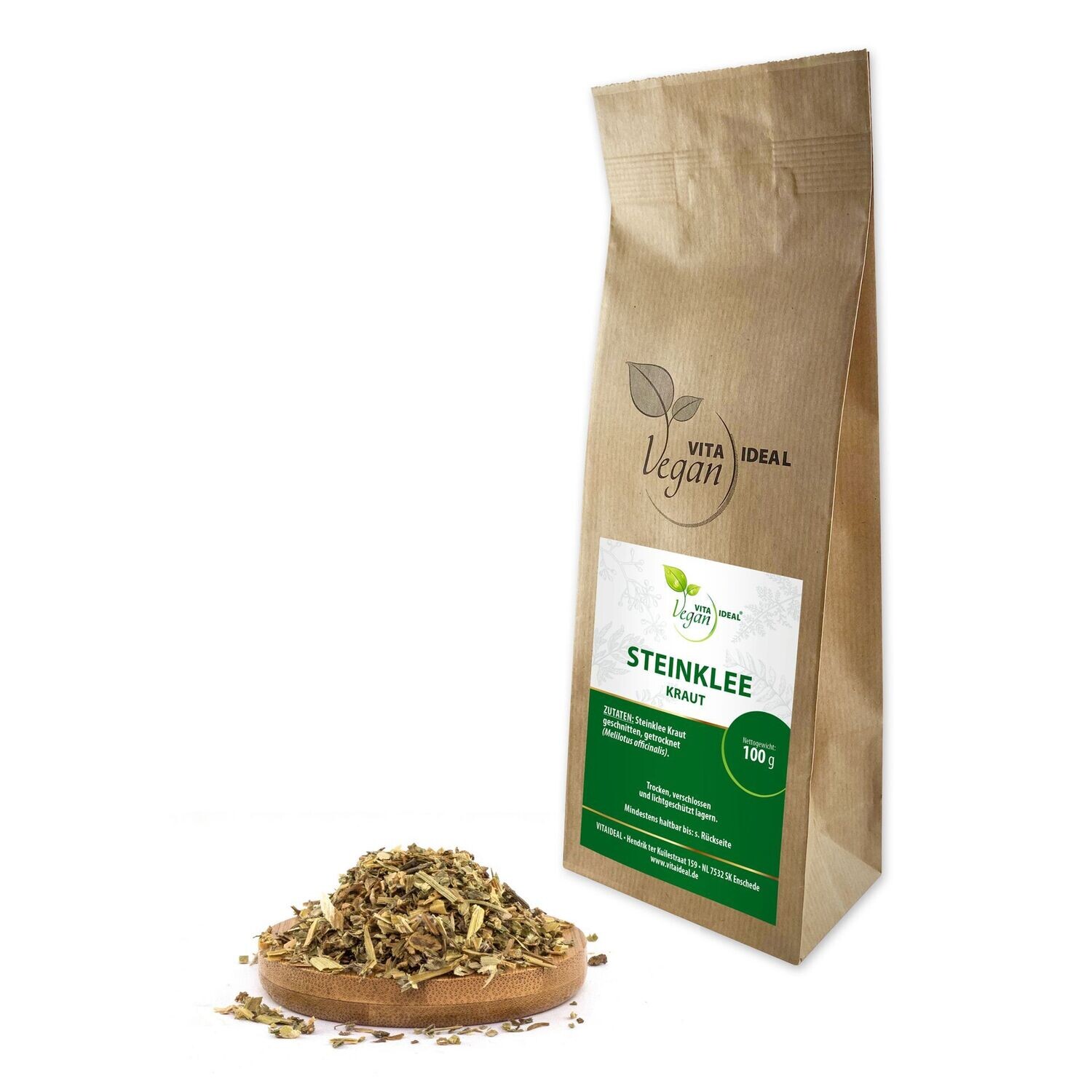 VITA IDEAL Vegan® Steinklee Kraut geschnitten - Melilotus officinalis - Steinkleekraut -, Menge: 100g