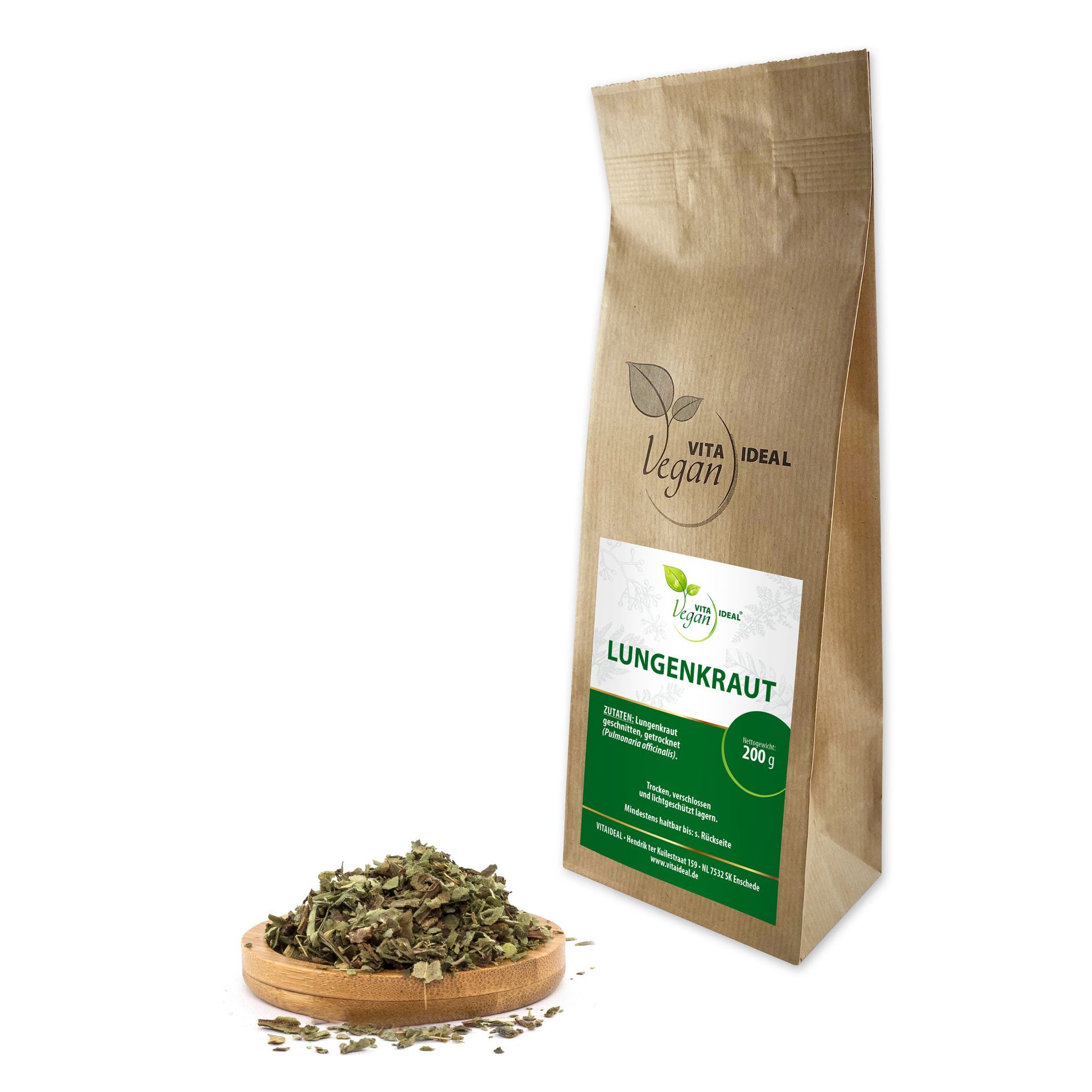VITA IDEAL Vegan® Lungen Kraut geschnitten - Pulmonaria officinalis - Lungenkraut -