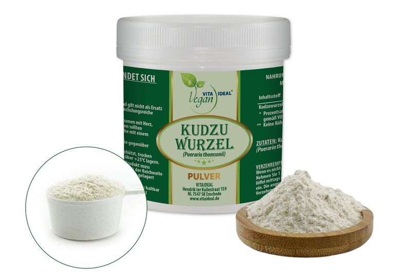 VITA IDEAL Vegan® Kudzu Wurzel Pulver - Pueraria thomsonii - Kudzuwurzel -