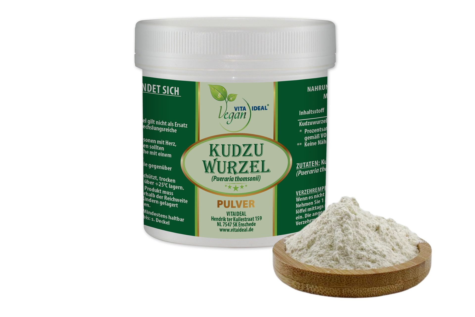 VITA IDEAL Vegan® Kudzu Wurzel Pulver - Pueraria thomsonii - Kudzuwurzel -