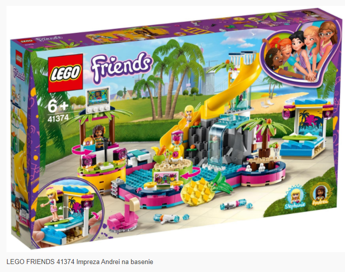 LEGO FRIENDS 41374 Impreza Andrei na basenie