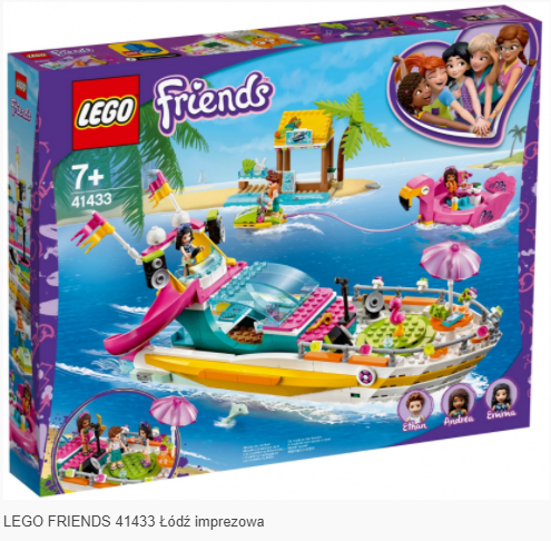 LEGO FRIENDS 41433 Łódź imprezowa
