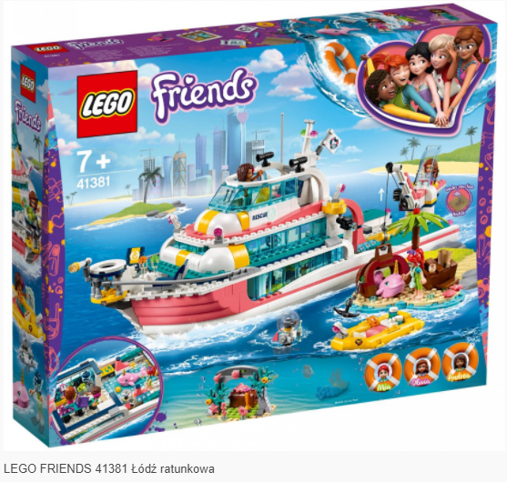 LEGO FRIENDS 41381 Łódź ratunkowa