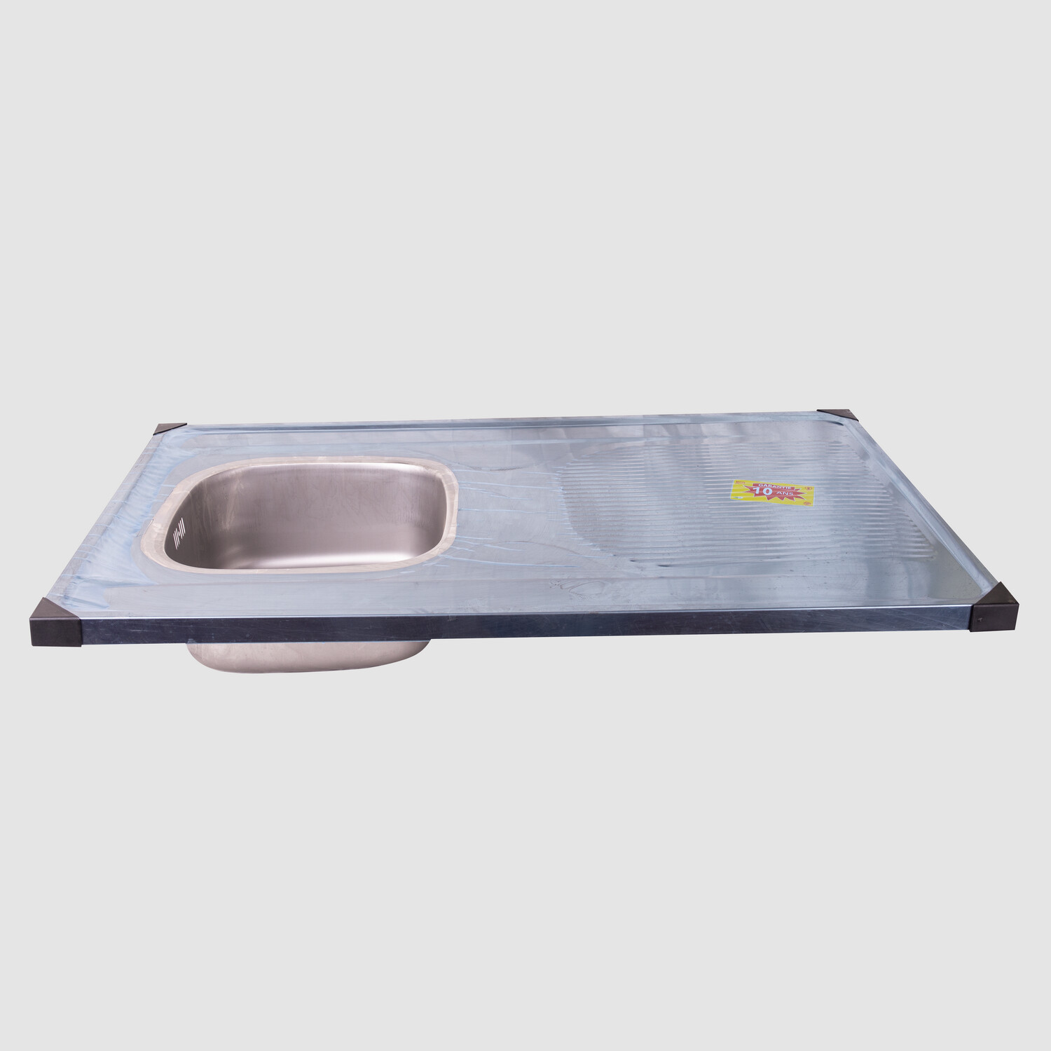 EVIER DE CUISINE EN ACIER INOXYDABLE À 1 BAC 1000 MM*600 MM