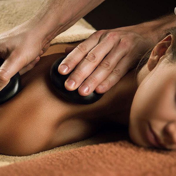 Hot stone massage in person class