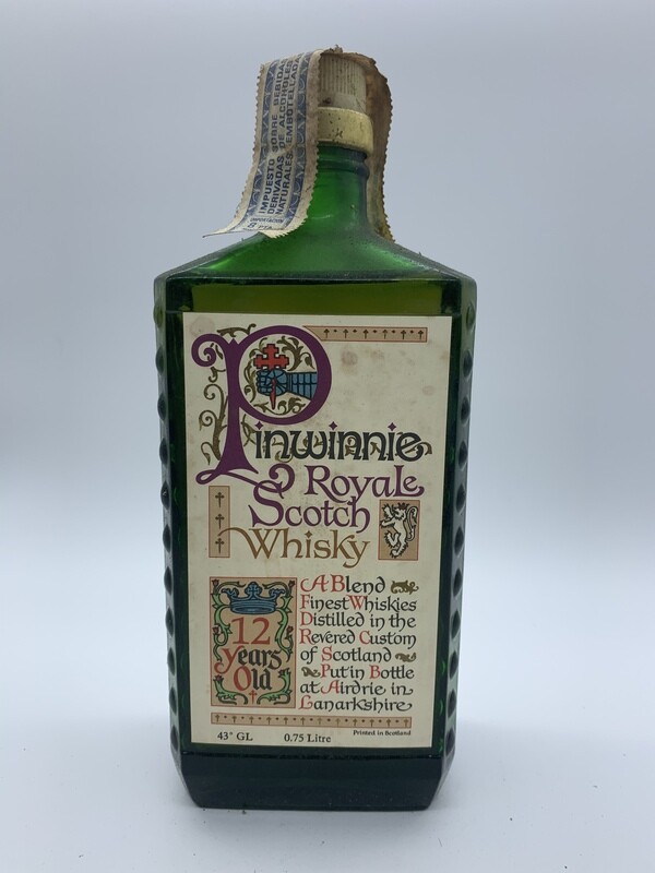 Whisky Pinwinnie 12  sello 8 ptas