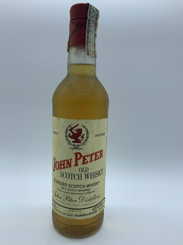 John Peter Old scotch Whisky  precinto 8 ptas