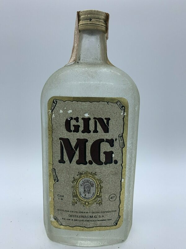 Gin MG sello 4 pesetas
