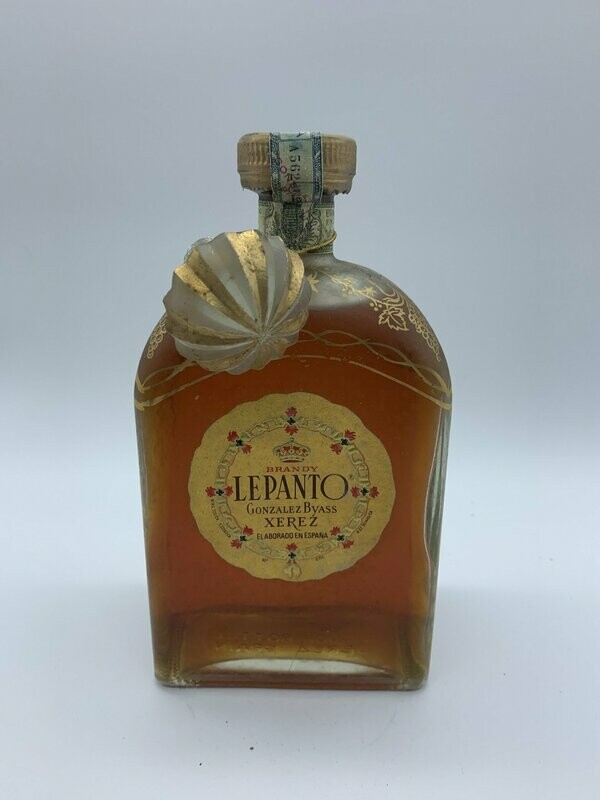 Brandy De Luxe Lepanto  Gonzalez Byass tapón cristal