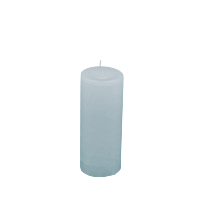 Dänische Marmorkerze | Kerze ∅ ca. 7 x 16 cm weiß
