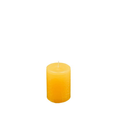 Dänische Marmorkerze | Kerze ∅ ca. 7 x 10 cm gelb