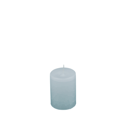 Dänische Marmorkerze | Kerze ∅ ca. 7 x 10 cm weiß