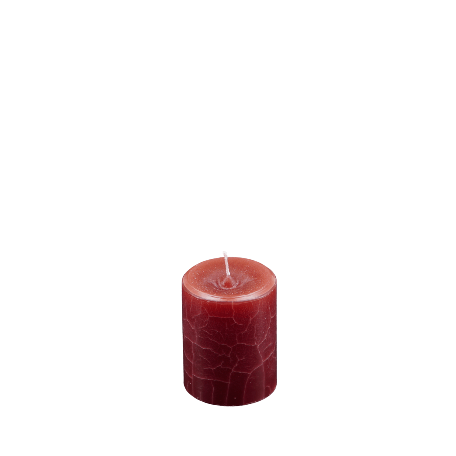 Dänische Marmorkerze | Kerze ∅ ca. 7 cm bordeaux