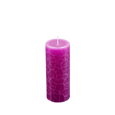 Dänische Marmorkerze | Kerze ∅ ca. 7 x 16 cm violett