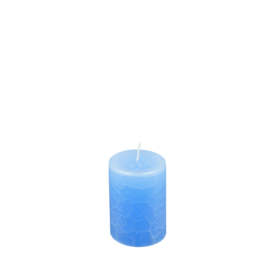 Dänische Marmorkerze | Kerze ∅ ca. 7 x 10 cm hellblau