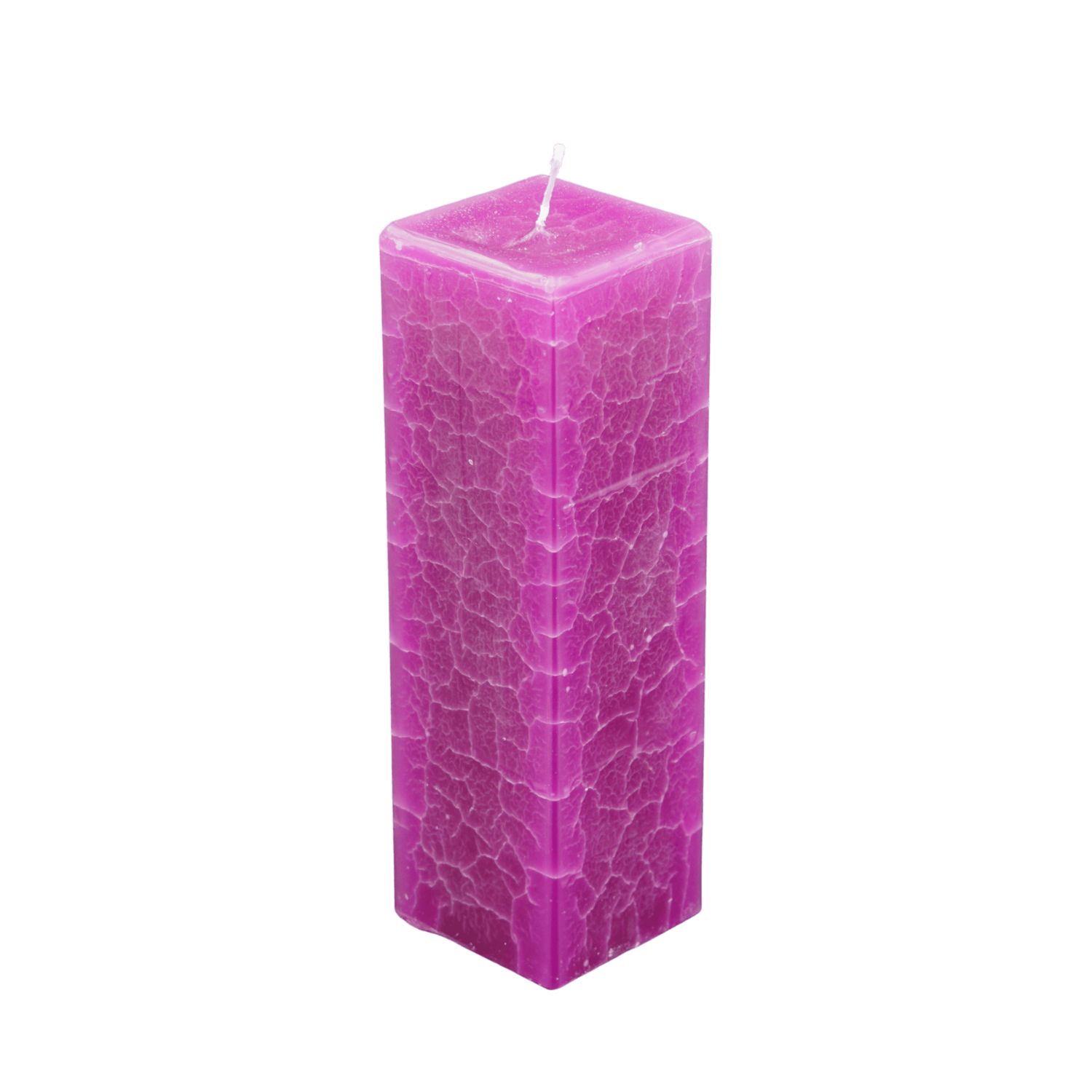 Dänische Marmorkerze | Kerze eckig ca. 7 x 22 cm violett