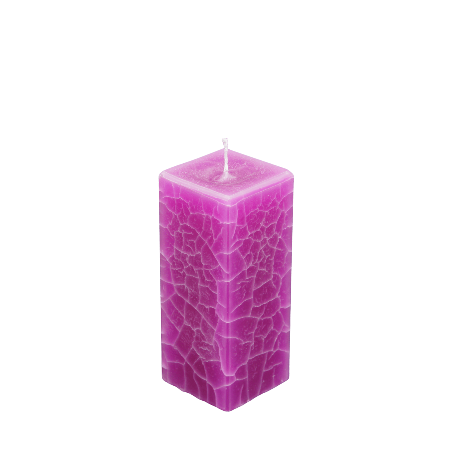 Dänische Marmorkerze | Kerze eckig ca. 7 x 16 cm violett