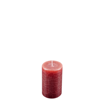 Dänische Marmorkerze | Kerze ∅ ca. 9 x 13 cm bordeaux
