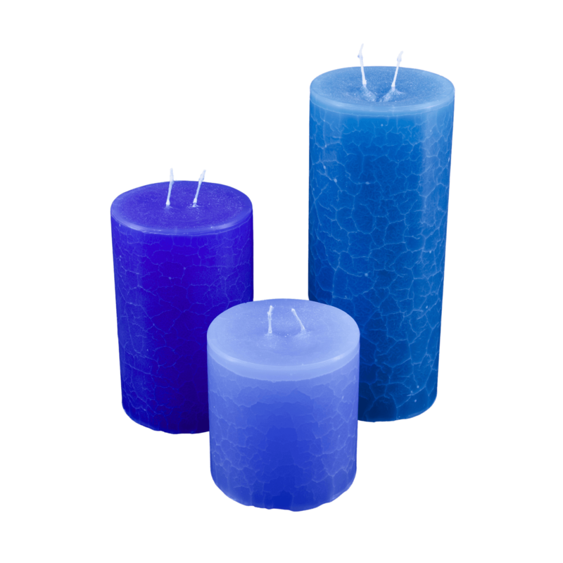 Dänische Marmorkerze 2 Dochte ∅ ca. 11 cm