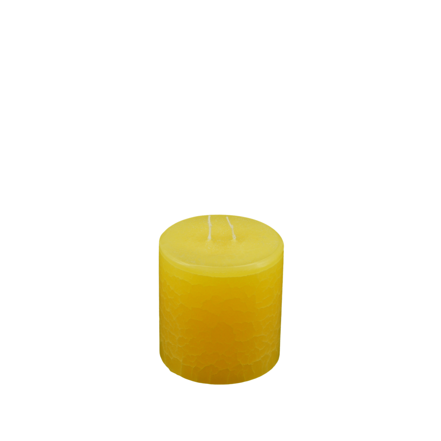 Dänische Marmorkerze | Kerze ∅ ca. 11 x 11 cm gelb
