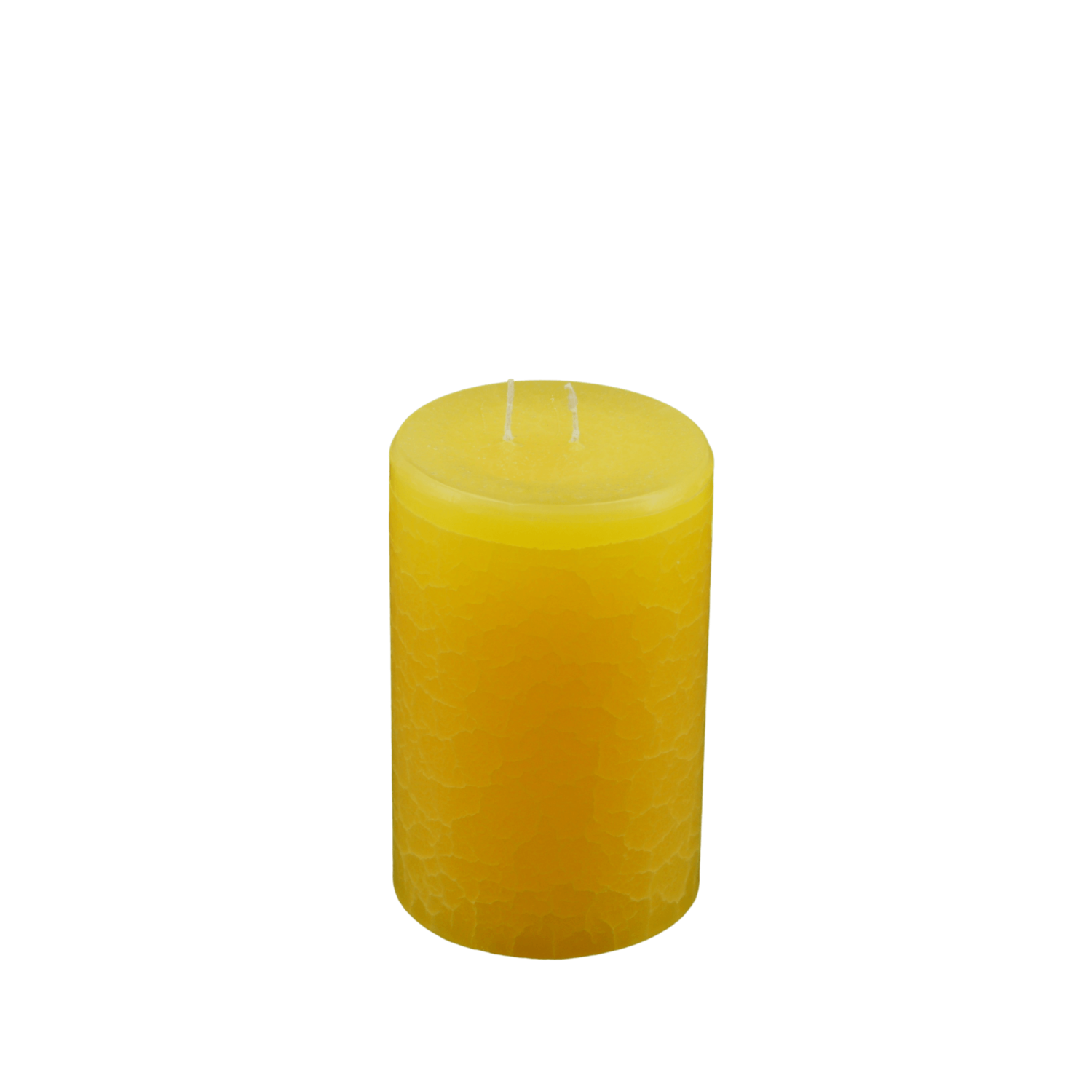 Dänische Marmorkerze | Kerze ∅ ca. 11 x 17 cm gelb