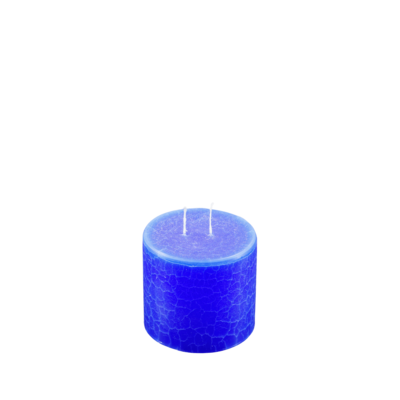 Dänische Marmorkerze | Kerze ∅ ca. 11 x 11 cm dunkelblau