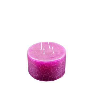 Dänische Marmorkerze | Kerze ∅ ca. 15 x 10 cm violett