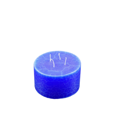 Dänische Marmorkerze | Kerze ∅ ca. 15 x 10 cm dunkelblau