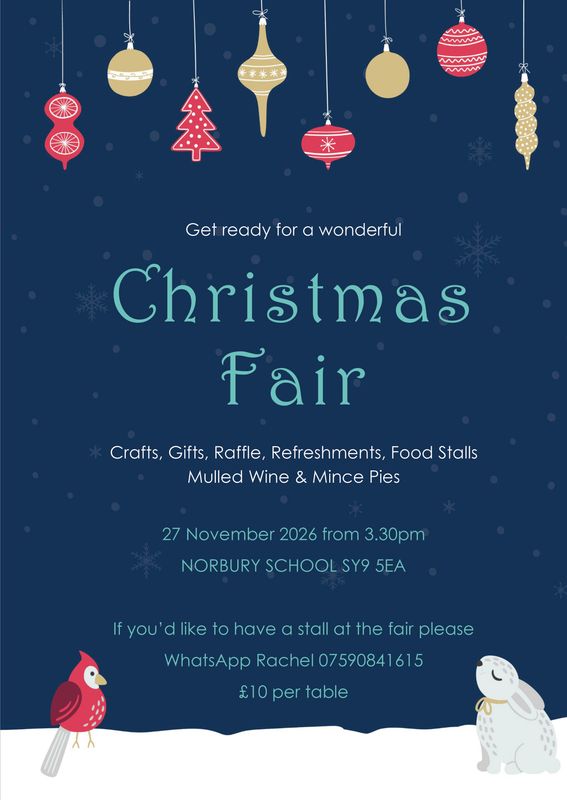 FoNSS Christmas Fair Craft Table 2026