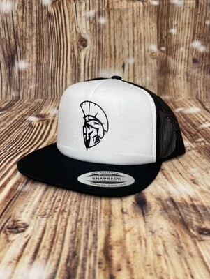 Richardson Black and White Hat with Black Spartan