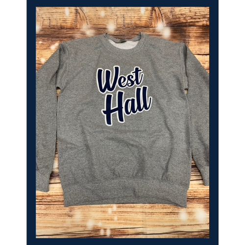 West Hall Cursive Crewneck Sweatshirt