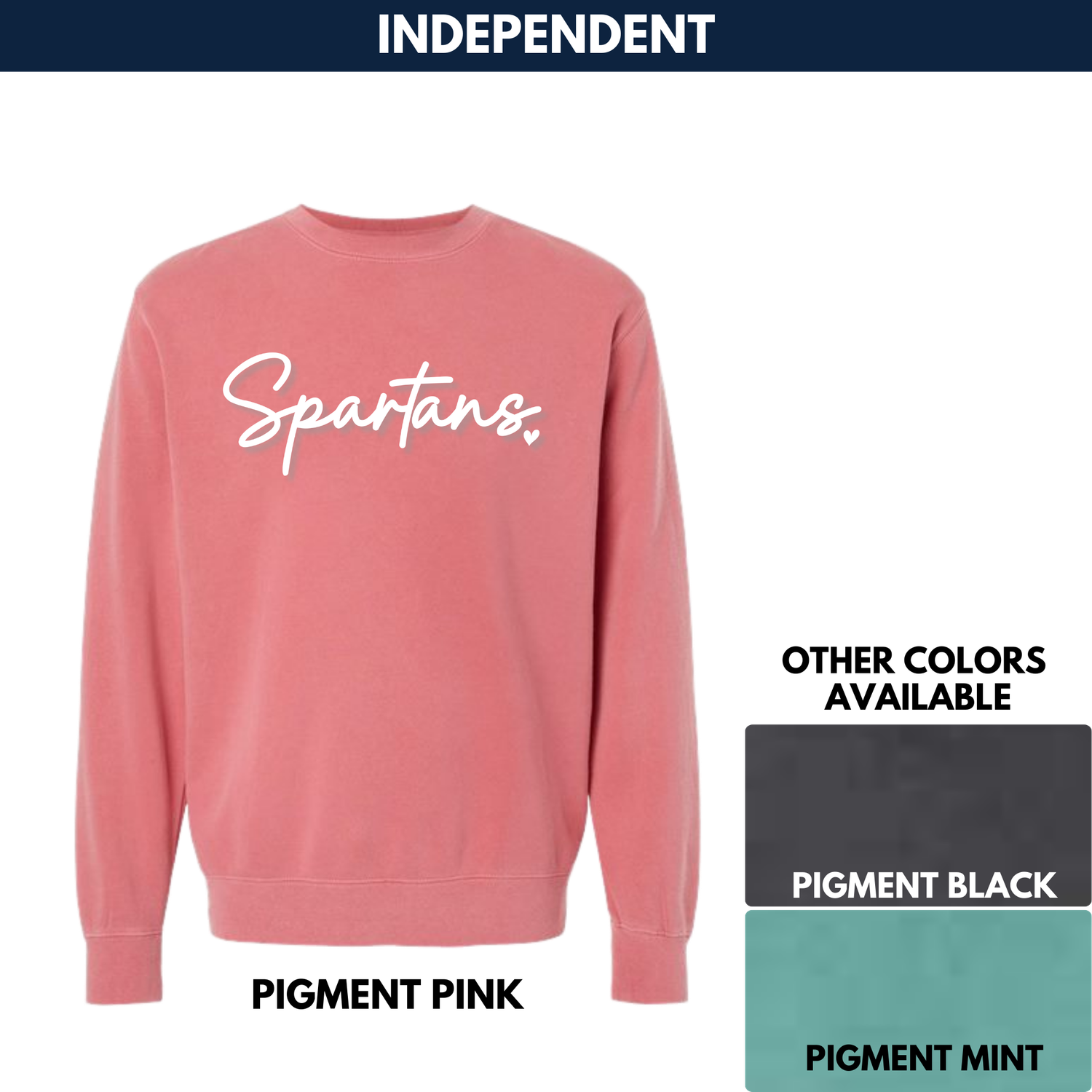 Spartans Puff 3D Crewneck Sweatshirt -- Independent