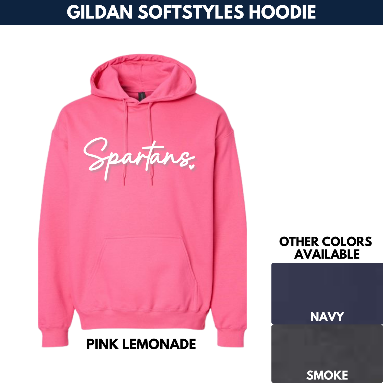 Spartans Puff 3D Hoodie -- Gildan Softstyles