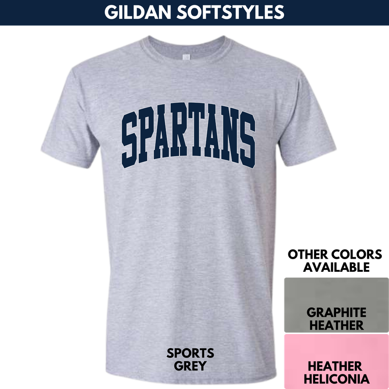 Spartans Arch -- Gildan Softstyles