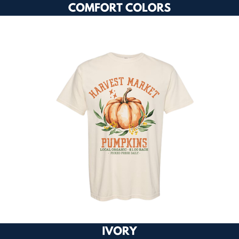 Harvest Market Pumpkins Short Sleeve -- Comfort Colors