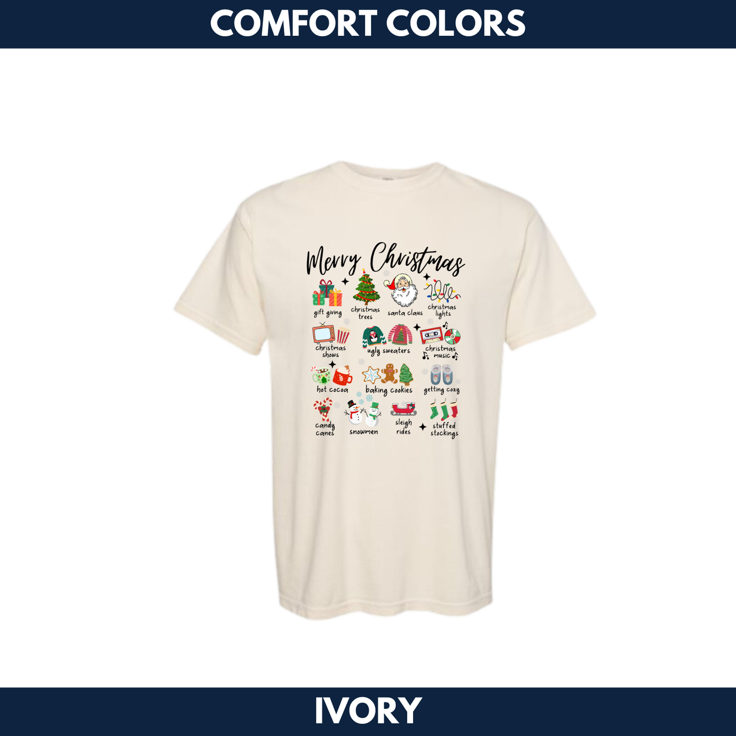 Merry Christmas Short Sleeve -- Comfort Colors