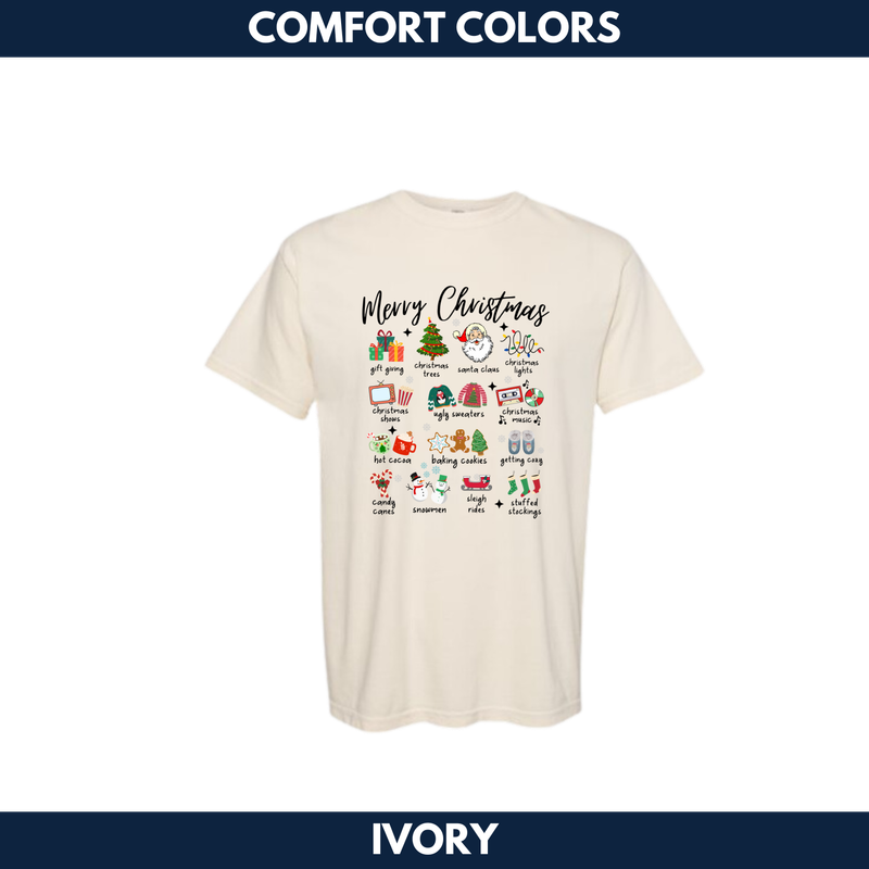 Merry Christmas Short Sleeve -- Comfort Colors
