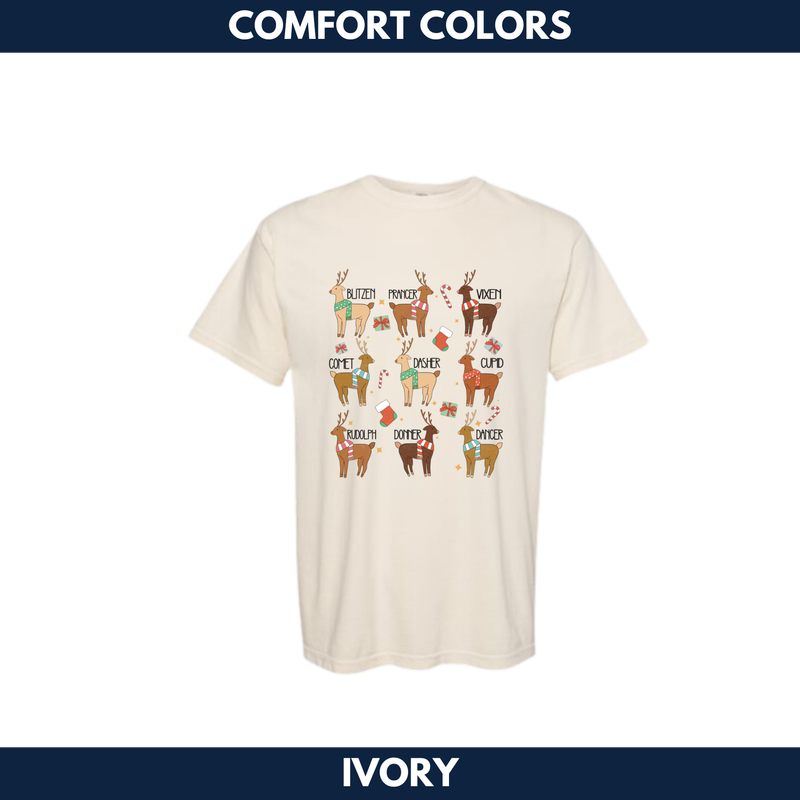 Reindeers Short Sleeve -- Comfort Colors