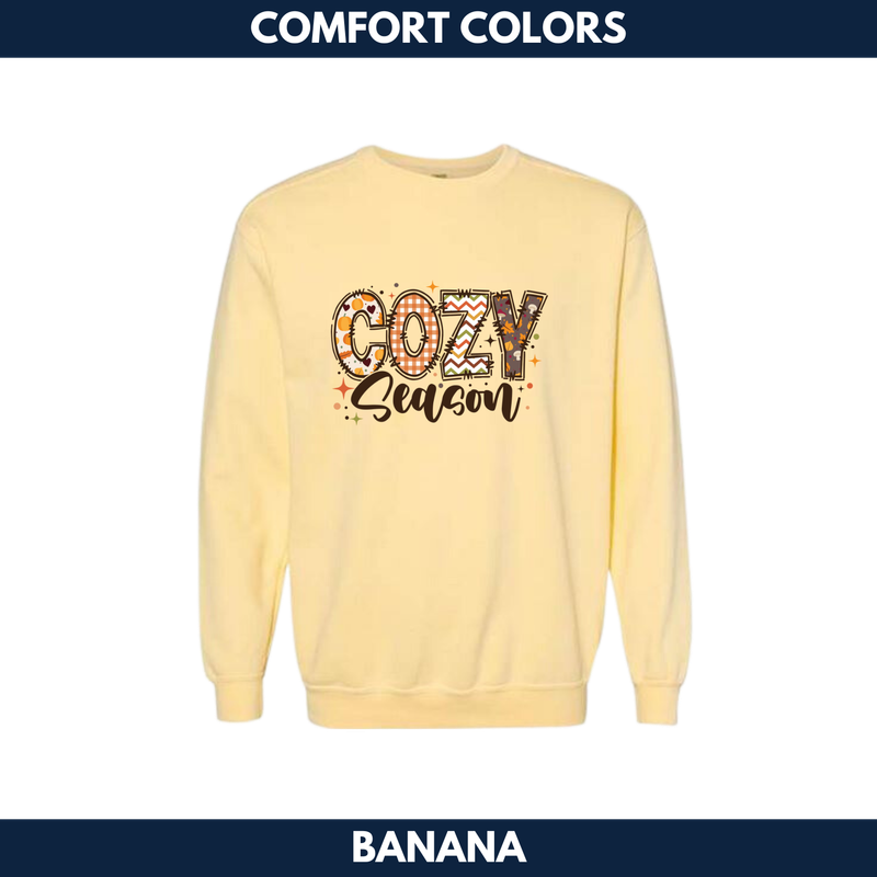 Cozy Season Crewneck Sweatshirt-- Comfort Colors