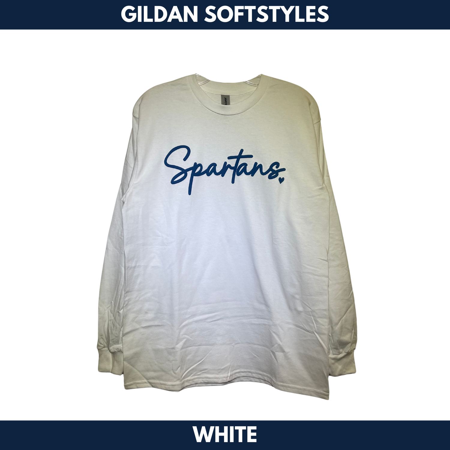Spartan Puff Long Sleeve -- Gildan Softstyles