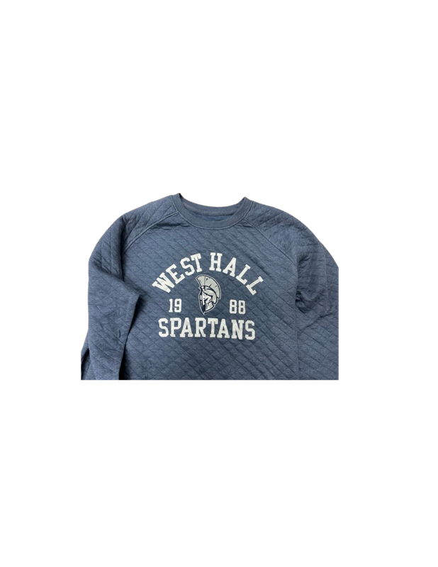 Navy Colored Quilted Sweatshirt